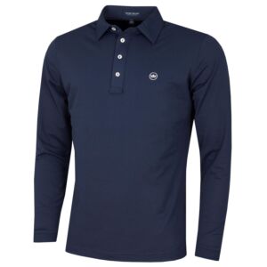 Polo Shirts for Men, Men's Golf Polo Shirts Moisture Wicking Performance  Short Sleeve Tennis Shirt Color Block Pique Shirt Navy at  Men's  Clothing store