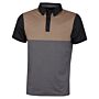 Wolsey Mens Colour Block Polo Shirt - Black - XL