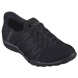 Skechers Womens Slip Ins Breathe Collar Knit Memory Foam Trainers