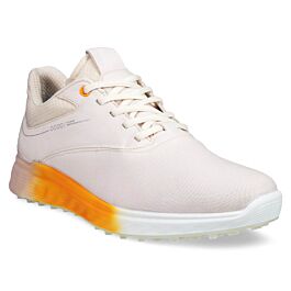 Ecco Womens W S-Three Leather Waterproof Spikeless Golf Shoes