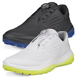 Ecco Mens LT1 M Boa Waterproof Leather Spikeless Golf Shoes