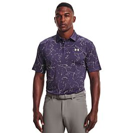 Purple under armour deals golf shirt