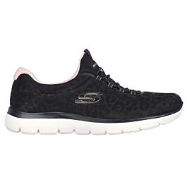 Skechers leopard print trainers sales