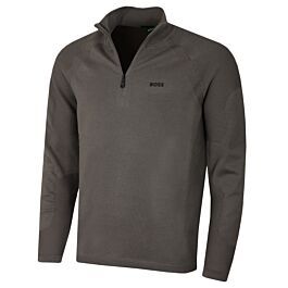 Hugo boss half zip jumper hot sale