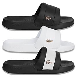 Mens white lacoste flip flops shop