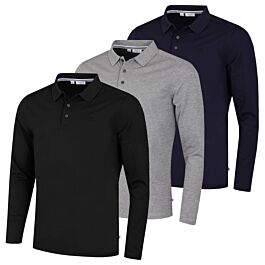 Calvin klein long sleeve polo shirt 2025