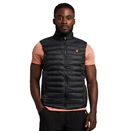 Gilet Ouatiné Homme Lyle & Scott - Nylon, Coupe Classique - Noir Jet
