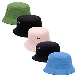 Lacoste Mens Organic Cotton Pique Crocodile Overstitch Bob Hat