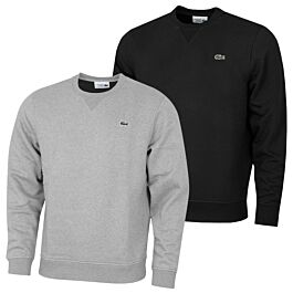 Men's lacoste sport crew sales neck sweatshirt in solid fleece