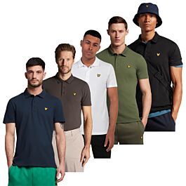 Lyle Scott Mens Sport Short Sleeve Wicking Golf Polo Shirt