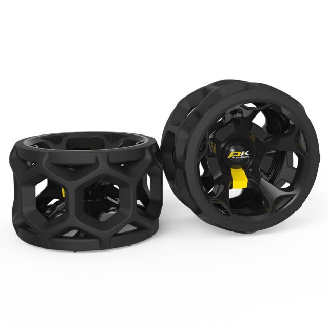 Powakaddy Patented Golf Trolley Clog Resistant Wet Weather Winter (Pair) Wheels