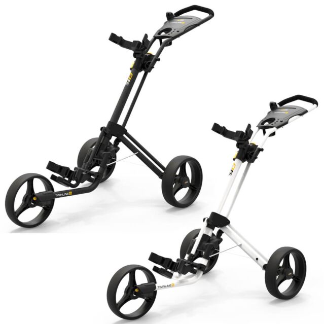 Powakaddy Unisex Twinline 5 Lite Quick Folding Push Cart Golf Trolley