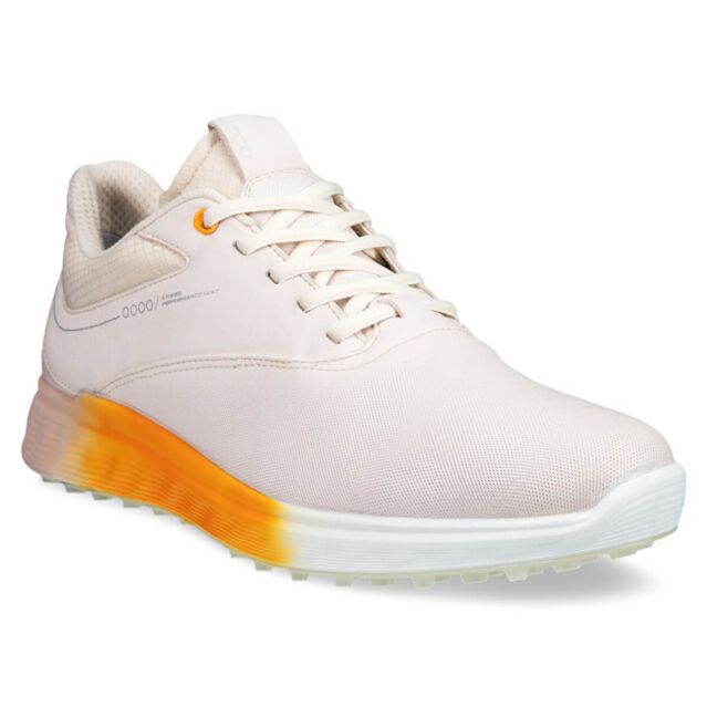Ecco Womens W S-Three Leather Waterproof Breathable Spikeless Golf Shoes