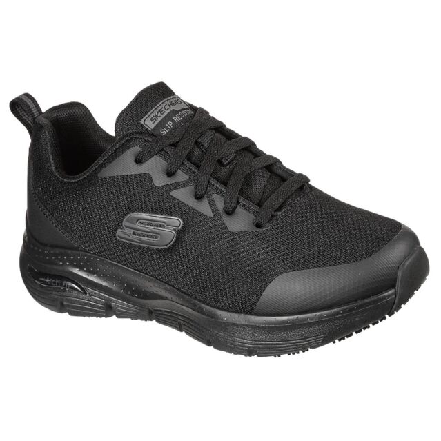 Skechers Womens 2025 Arch Fit SR Slip Resistant Durable Lace Up Trainers
