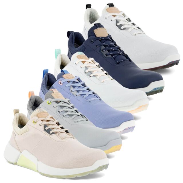 Ecco Womens Golf Biom H4 Leather Waterproof Spikeless Golf Shoes