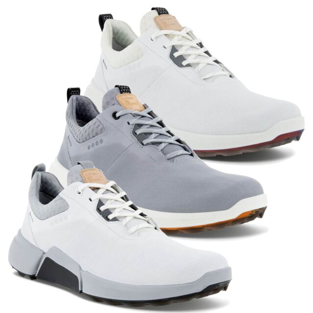 Ecco Mens Golf Biom H4 Gore Tex Leather Waterproof Spikeless Golf Shoes