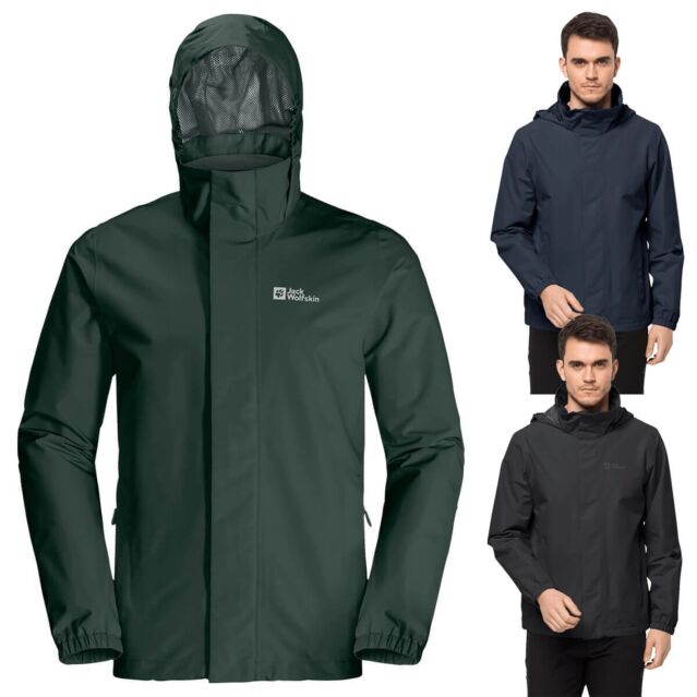 Jack Wolfskin Mens Stormy Point 2L Waterproof Lightweight Jacket