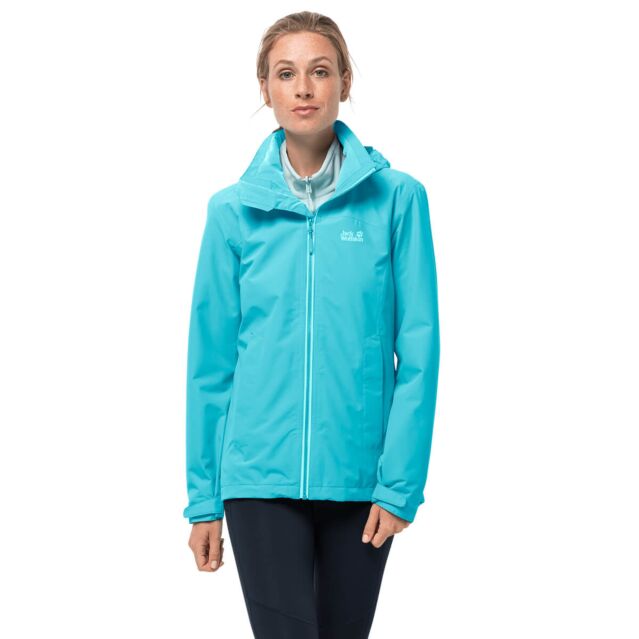Jack Wolfskin Womens Evandale Waterproof Hooded Lightweight Jacket