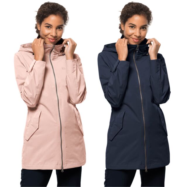 Jack Wolfskin Womens Dakar Hooded Waterproof Parka Jacket