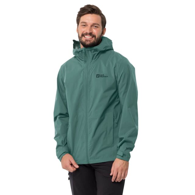 Jack Wolfskin Mens Elsberg 2.5L Waterproof Windproof Recycled Jacket