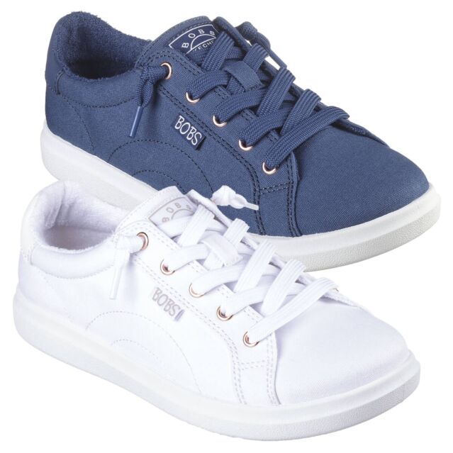 Skechers Womens Bob's D'Vine Canvas Upper Vegan Materials Casual Trainers