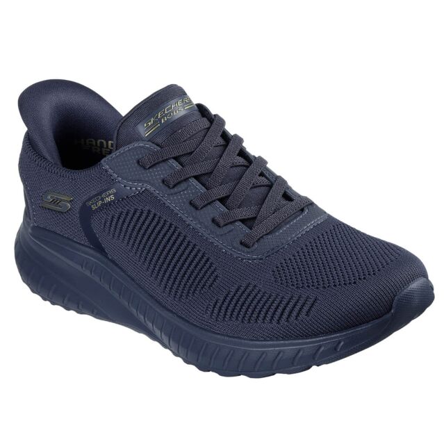 Skechers Womens 2025 BOBS Squad Chaos Slip-ins Memory Foam Vegan Trainers