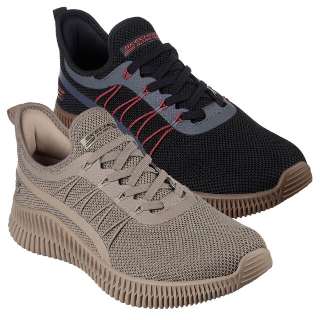 Skechers memory foam knit shoe mens best sale