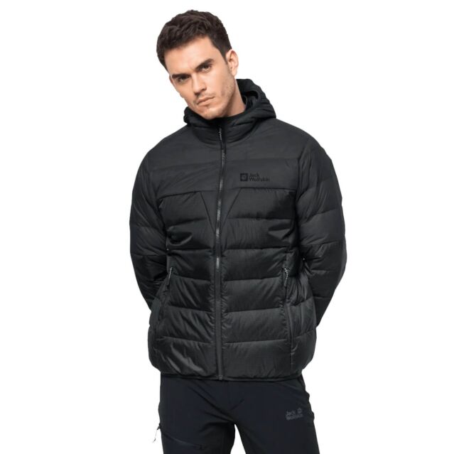 Jack Wolfskin Mens DNA Tundra Down Water Repellent Hoody Jacket