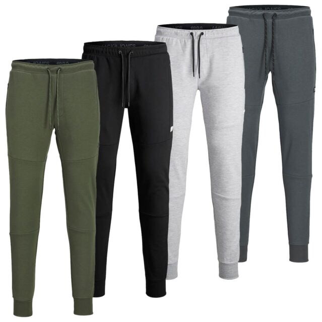 Jack & Jones Mens Will Jair Sweatpants Drawcord Elasticated Cotton Joggers