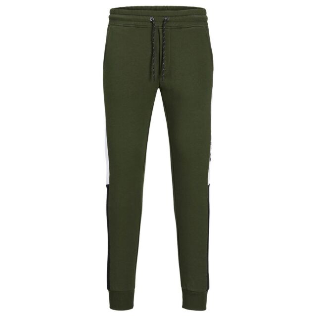 Jack & Jones Mens Will Logo Sweatpants Drawcord Elasticated Joggers