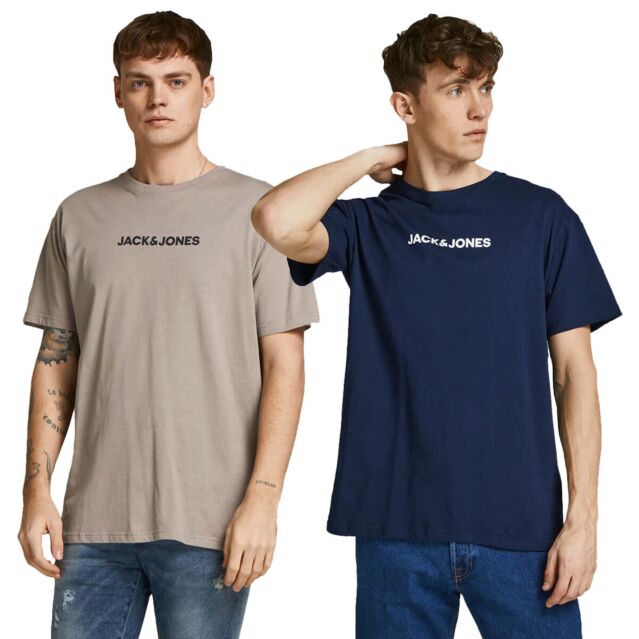 Jack & Jones Mens JCoYou Short Sleeve Crew Neck Regular Fit T-Shirt