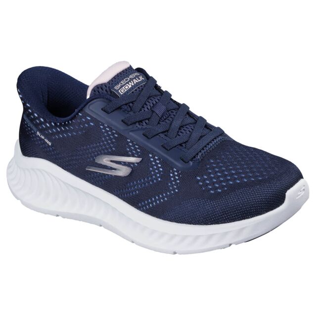 Skechers Womens 2025 Go Walk Now Khloe Slip-ins Memory Foam Vegan Trainers