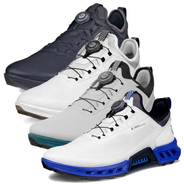 Ecco Mens 2025 M Biom C4 Boa Fastening Waterproof Leather Spikeless Golf Shoes