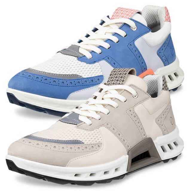 Ecco Mens 2026 Biom C4 Lace Up GTX Spikeless Waterproof Leather Golf Shoes