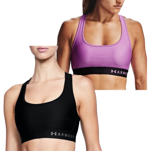 Under Armour Womens Armour Mid Crossback Breathable Stretch Sports Bra