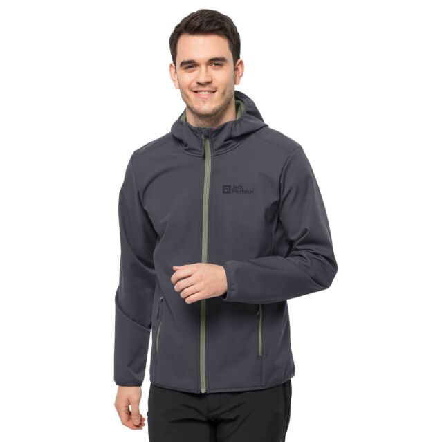 Jack Wolfskin Mens Bornberg Breathable Windproof Water Resistant Hoody