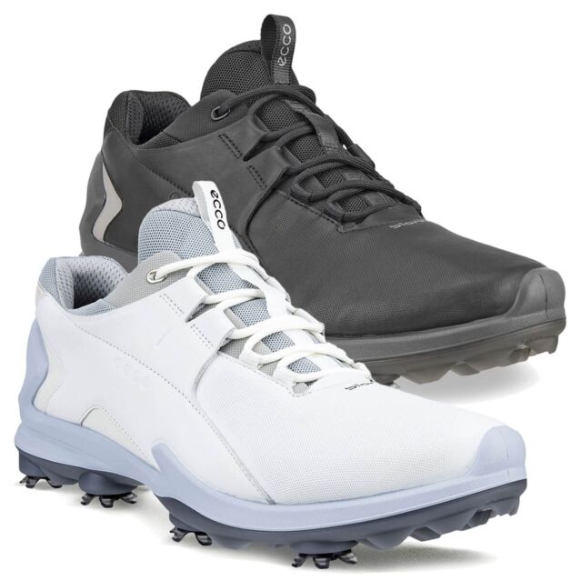 Ecco 2024 BIOM Tour Fluidform Waterproof Spiked Leather Golf Shoes