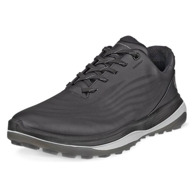 Ecco Mens LT1 M Lace Up Waterproof Spikeless Leather Golf Shoes