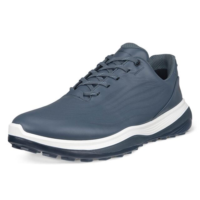 Ecco Mens 2024 LT1 M Lace Up Waterproof Spikeless Full Grain Leather Golf Shoes