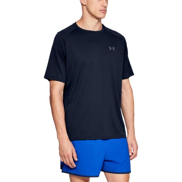Under Armour Mens 2024 UA Tech 2.0 SS Crew Heatgear Wicking Training T Shirt