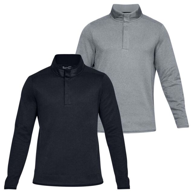 Under Armour Mens Crestable Storm Fleece Snap Golf Sweater