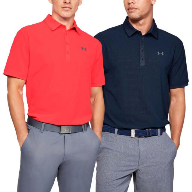 Under Armour Mens Playoff Vented Golf Ventilated Polo Shirt