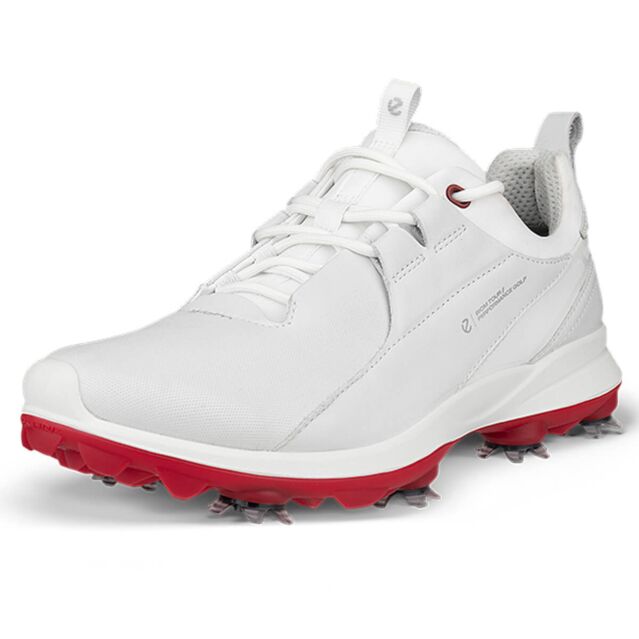 Ecco Womens 2025 BIOM Tour Lace Leather Waterproof Fluidform Spiked Golf Shoes