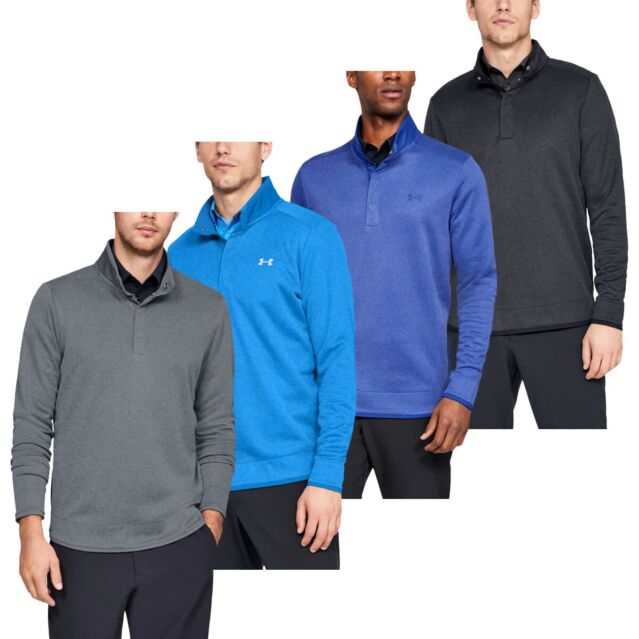 Under Armour Mens UA Storm Heather Snap Water Repellent Mock Pullover