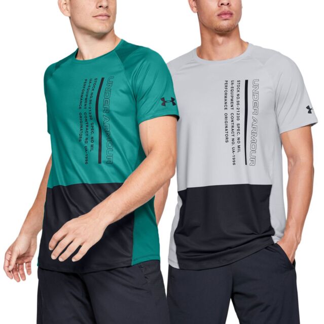 Under Armour Mens Mk1 Short Sleeve Colorblock T Shirt