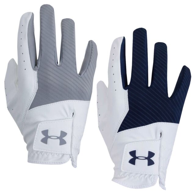 Under Armour Mens 2024 UA Medal Synthetic Leather Textured Palm Golf Glove