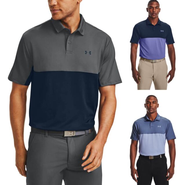 Under armour men's performance colorblock polo best sale