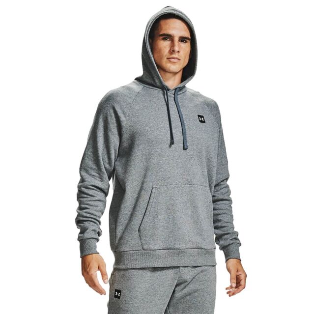 Under Armour Mens Rival Cotton Blend Raglan Fleece Hoody