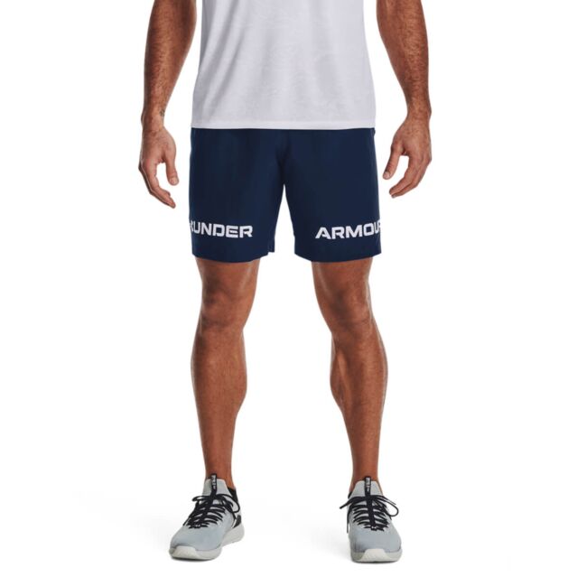 Under Armour Mens Woven Graphic Wordmark Lightweight Gym Training Shorts