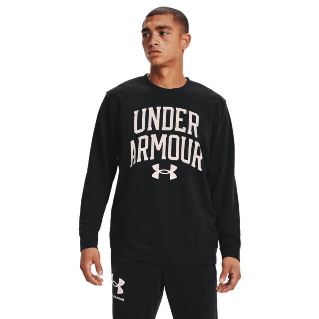 Under Armour Mens Rival Terry Moisture Wicking Fast Dry Crew Neck Sweater